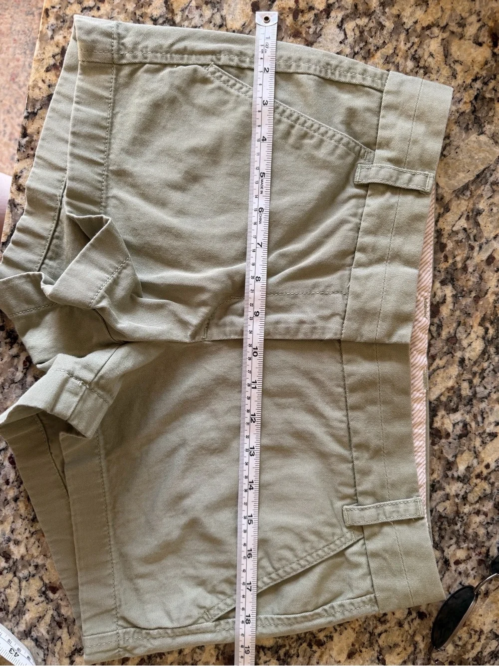 J. Crew Light Olive Cotton Bermuda Shorts